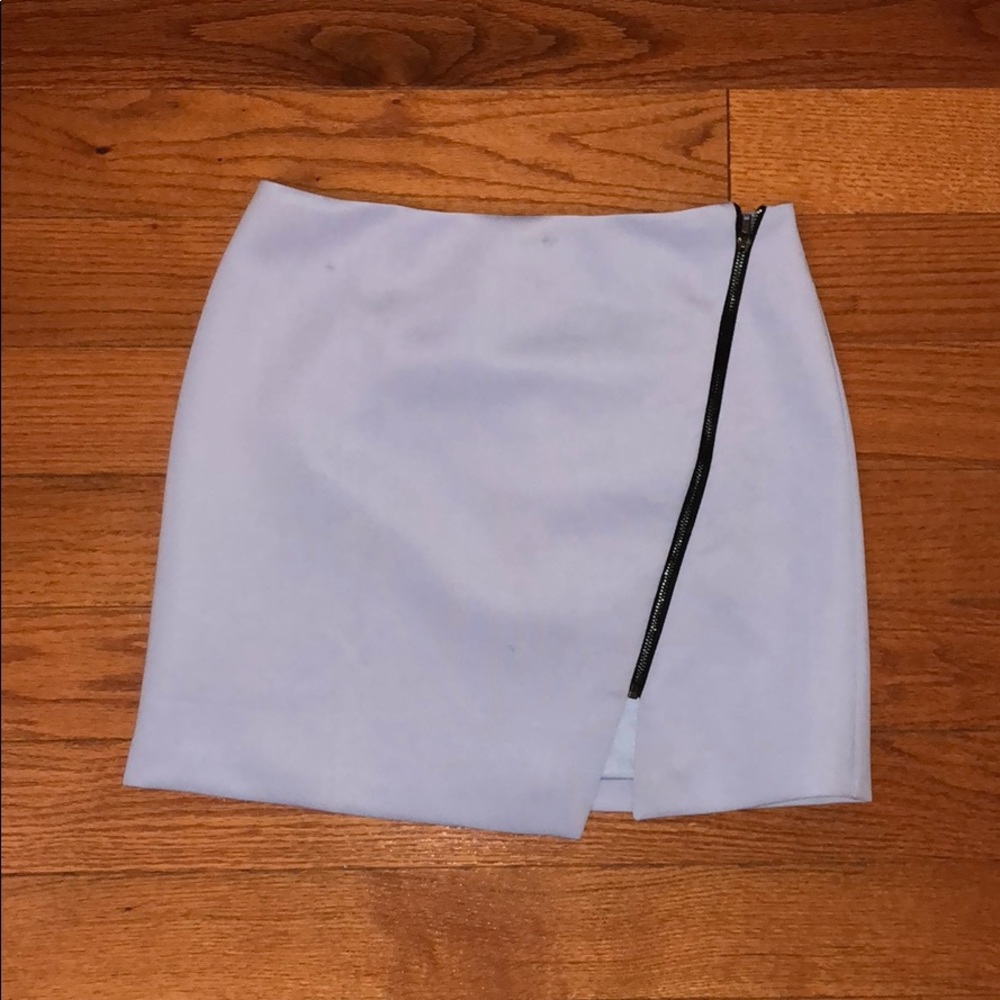 Lilac Asymmetrical Zip Skirt